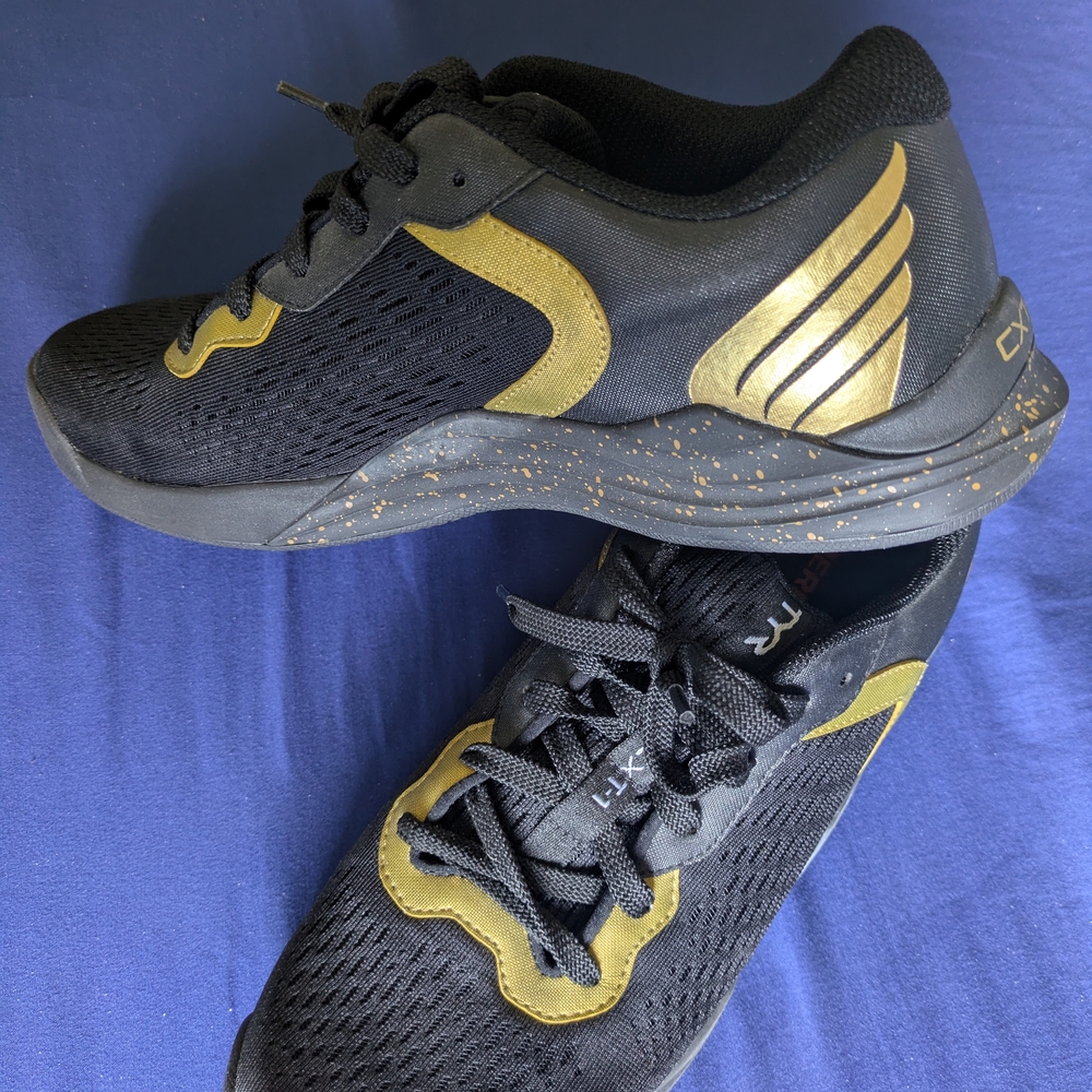TYR CXT-1 Trainers, Black And Gold